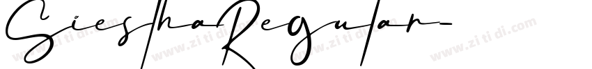 Siestha Regular字体转换
